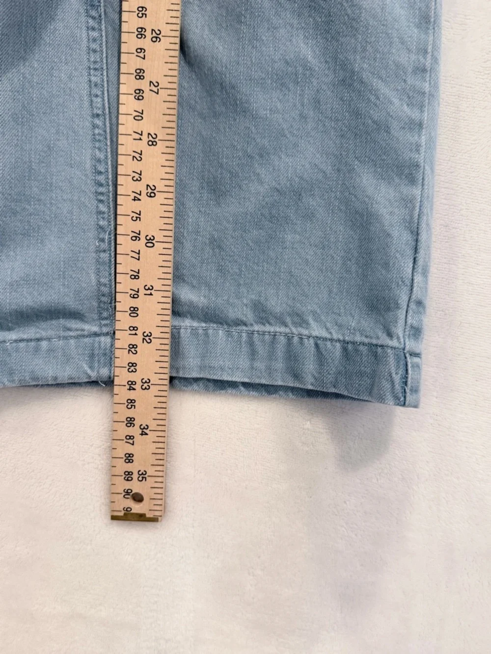 Time and Tru Chambray Denim Dress Size Large Sleeveless Blue Shift Dress - Picture 5 of 6